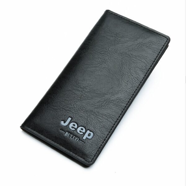 Jeep BULUO Black Tactile Wallet - 18×1×9cm