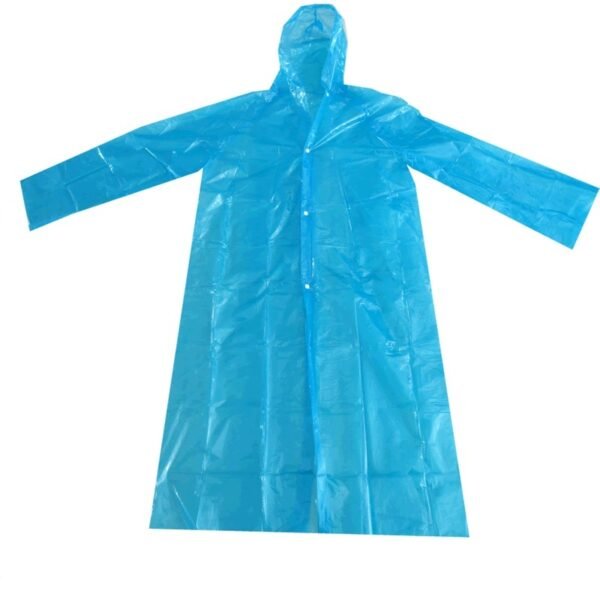 PE Disposable Raincoat with Hood - 65×150cm