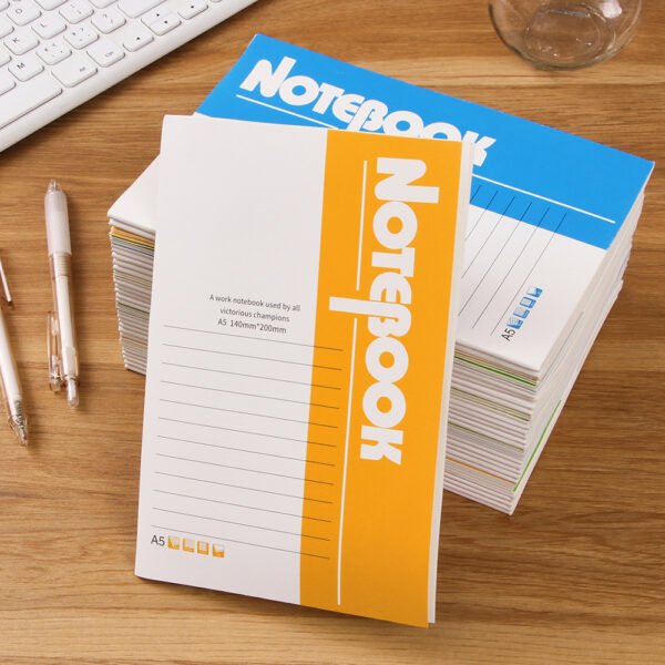 A5 Line-ruled Notebook - 32 Pages Single (Random Color)