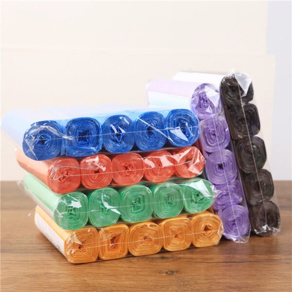 Black Trash Bags - 5 Rolls / 50 Bags
